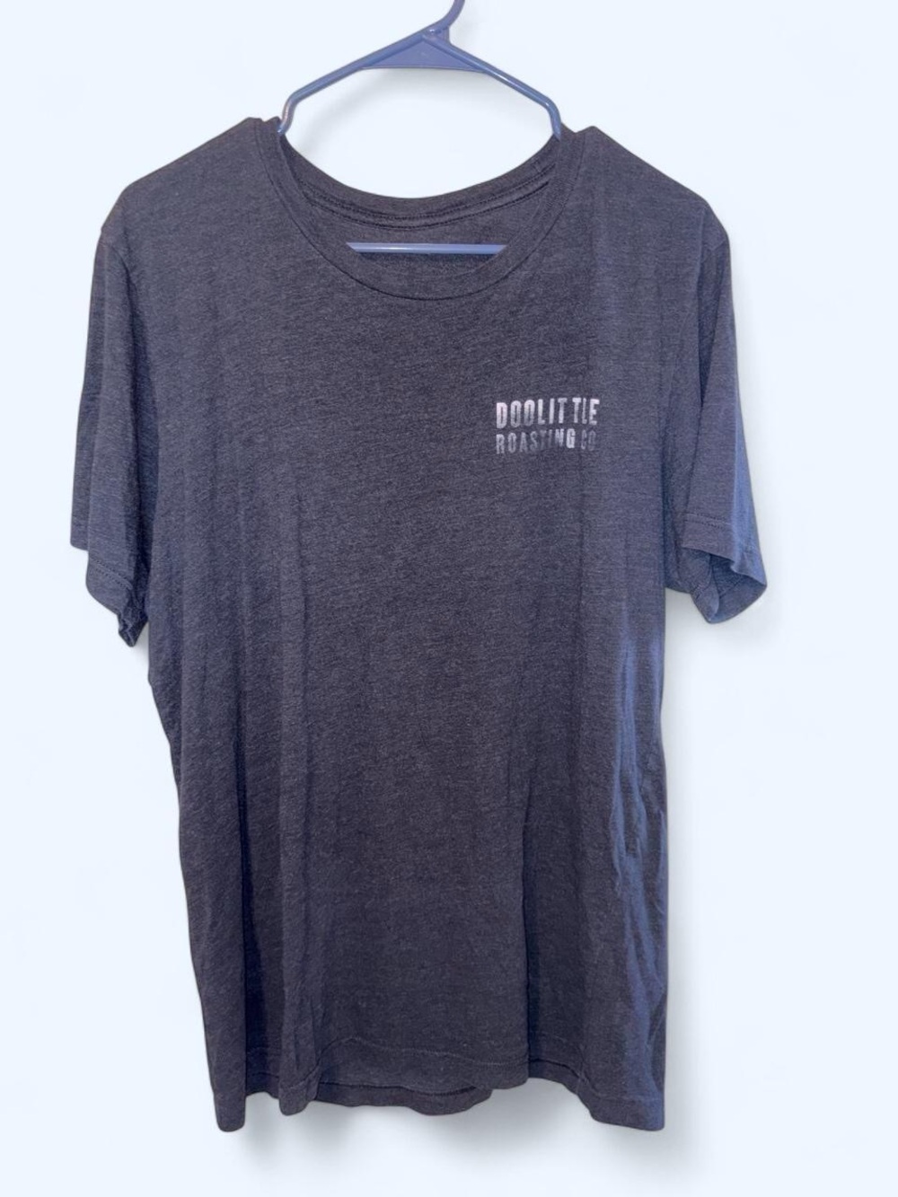 Unisex One Size Doolittle Roasting Company Black Cotton T-Shirt